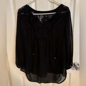 Black Lace Top